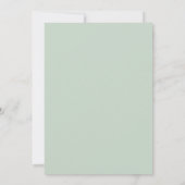 Celadon Gele Rozen Bruiloft Kaart (Achterkant)