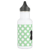 Celadon Green Polka Dots; Chalkboard look Waterfles (Links)