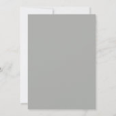 Celadon Grijs Geschilderd Huwelijk Kaart (Achterkant)