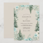 Celadon Grove Den Eucalyptus Bruiloft Kaart (Voorkant / Achterkant)