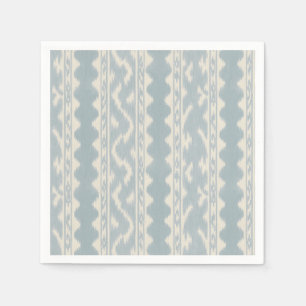 Celadon Ikat Streep op Crème, Bar Kar Servet
