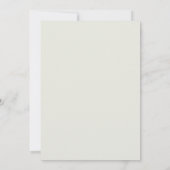 Celadon Paarse Geschilderde Bruiloft Kaart (Achterkant)