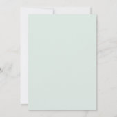Celadon Paarse Pioen Trouw Kaart (Achterkant)