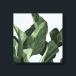 Celadon Palms Canvas Afdruk<br><div class="desc">Celadon Palms II van Emma Scarvey. Biedt een sterk gekleurd tropisch blad tegen een pastelachtergrond.</div>