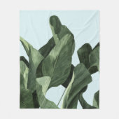 Celadon Palms Fleece Deken (Voorkant)