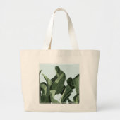Celadon Palms Grote Tote Bag (Voorkant)