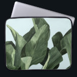 Celadon Palms Laptop Sleeve<br><div class="desc">Celadon Palms II van Emma Scarvey. Biedt een sterk gekleurd tropisch blad tegen een pastelachtergrond.</div>