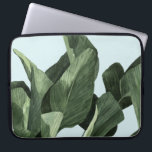 Celadon Palms Laptop Sleeve<br><div class="desc">Celadon Palms II van Emma Scarvey. Biedt een sterk gekleurd tropisch blad tegen een pastelachtergrond.</div>