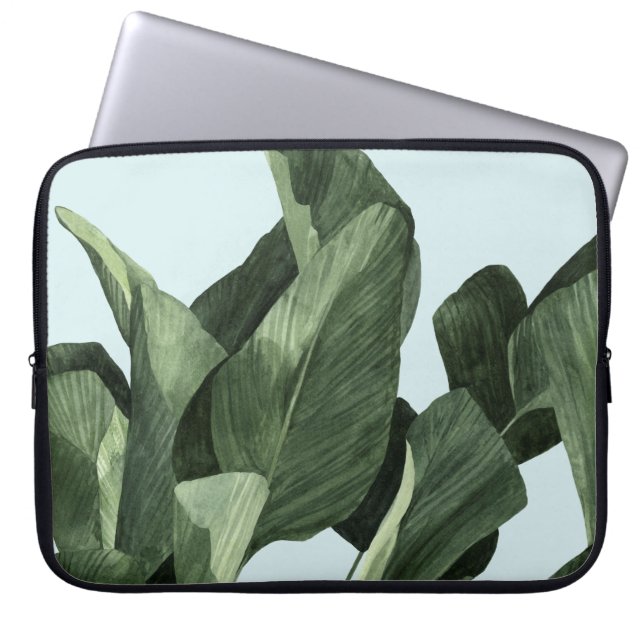 Celadon Palms Laptop Sleeve (Voorkant)