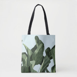Celadon Palms Tote Bag