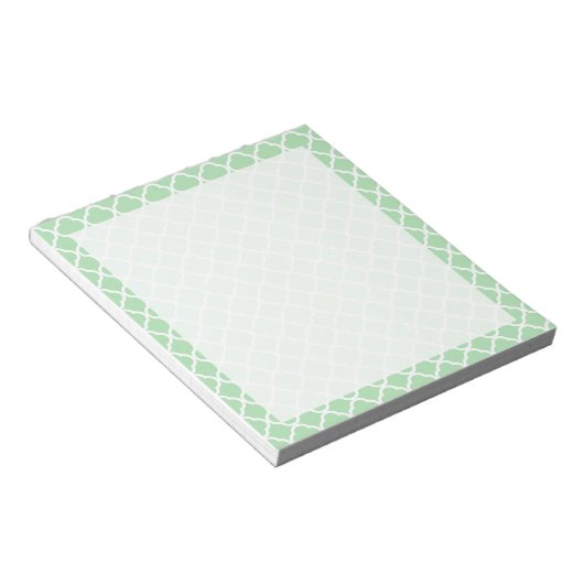 Celadon Quatrefoil Notitieblok (Schuin)