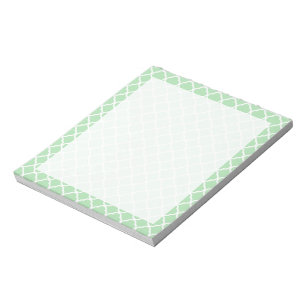 Celadon Quatrefoil Notitieblok