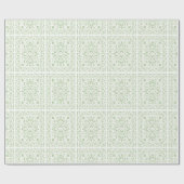 Celadon Romance Designer Wrapping Paper Cadeaupapier (Vlak)