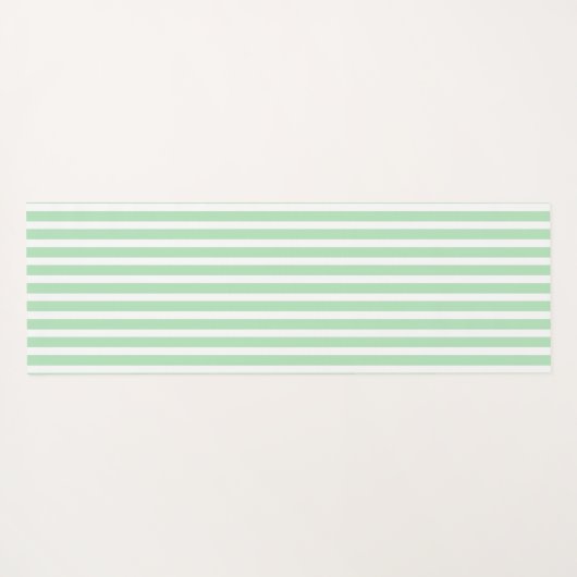 Celadon Vertical Stripped Yoga Mat (Achterkant (horizontaal))
