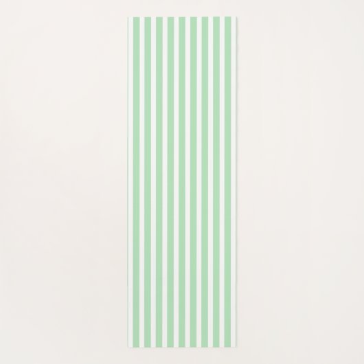 Celadon Vertical Stripped Yoga Mat (Achterkant)