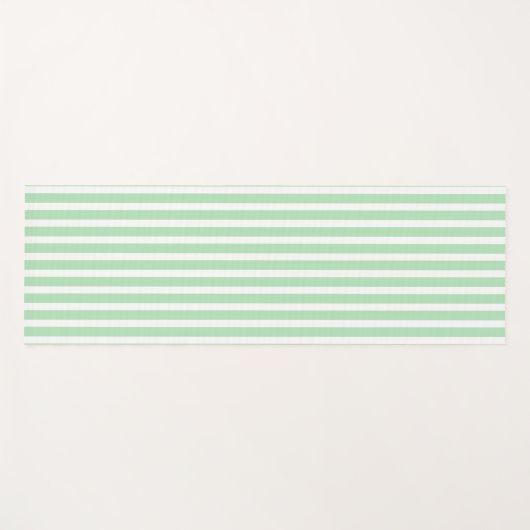 Celadon Vertical Stripped Yoga Mat (Voorkant (horizontaal))