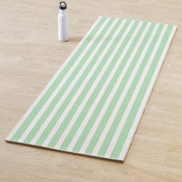 Celadon Vertical Stripped Yoga Mat