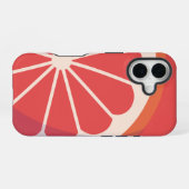 Celafdekking met sinaasappel iPhone 16 hoesje (Achterkant horizontaal)