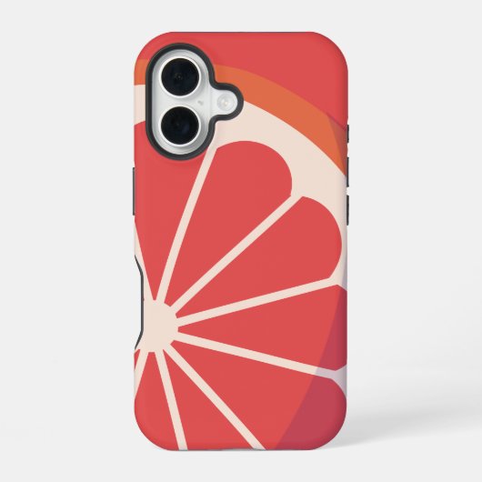Celafdekking met sinaasappel iPhone 16 hoesje (Achterkant)