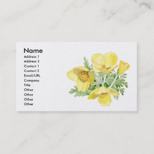 Celandine Poppy - Aanpassen Visitekaartje