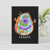 celbiologie celcellulaire biologie wetenschapslera feestdagenkaart (Staand voorkant)