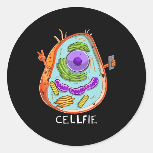 celbiologie celcellulaire biologie wetenschapslera ronde sticker (Voorkant)