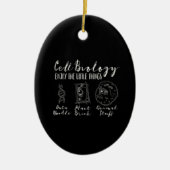 celbiologie grappige wetenschap - nerdy geeks keramisch ornament (Voorkant)