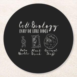 celbiologie grappige wetenschap -    nerdygeeks ronde kartonnen onderzetter