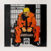 Celblok 45 - Trump gevangenisstraf Legpuzzel (Verticaal)