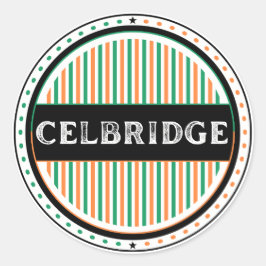 Celbridge City Pride Embleem – Ierse identiteit Ronde Sticker