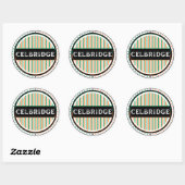 Celbridge City Pride Embleem – Ierse identiteit Ronde Sticker (Vel)