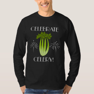 Celebate Bleekselderij Ironische Groenten Prei T-shirt