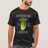 Celebate Celery Ironic Vegetables Leek T-shirt (Voorkant)