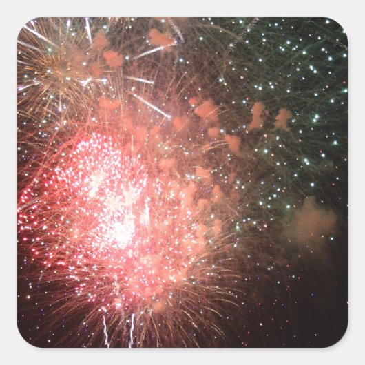 CELEBRAAT! VIERKANTE STICKER (Voorkant)