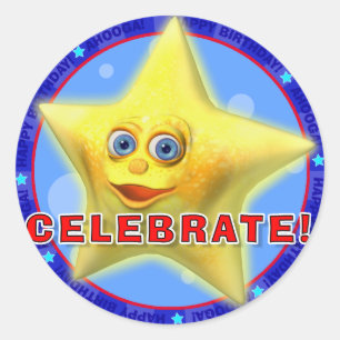 CELEBRAAT! Ziekenboetskers met Twinkles Ronde Sticker