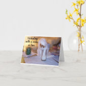 **CELEBRAKEN MET EEN COOKIE** OP UW **BIRTHDAY* KAART (Gele Bloem)