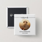 Celebrando Spaans begrafenismonument foto Button (Voorkant /achterkant)