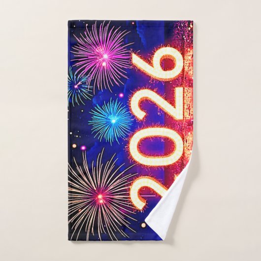 Celebrate 2026: Bright Future Spark Design  Bad Handdoek (Handdoek)