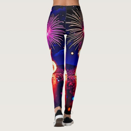 Celebrate 2026: Bright Future Spark Design  Leggings (Achterkant)