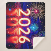 Celebrate 2026: Bright Future Spark Design  Sherpa Deken (Voorkant)