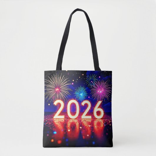 Celebrate 2026: Bright Future Spark Design  Tote Bag (Voorkant)