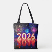 Celebrate 2026: Bright Future Spark Design  Tote Bag (Achterkant)
