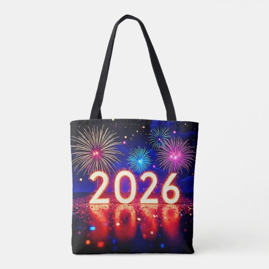 Celebrate 2026: Bright Future Spark Design  Tote Bag (Achterkant)