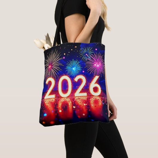 Celebrate 2026: Bright Future Spark Design Tote Bag (Dichtbij)