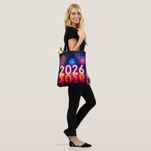 Celebrate 2026: Bright Future Spark Design  Tote Bag (Op model)
