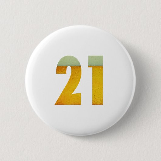 Celebrate 21st Birthday Ronde Button 5,7 Cm (Voorkant)