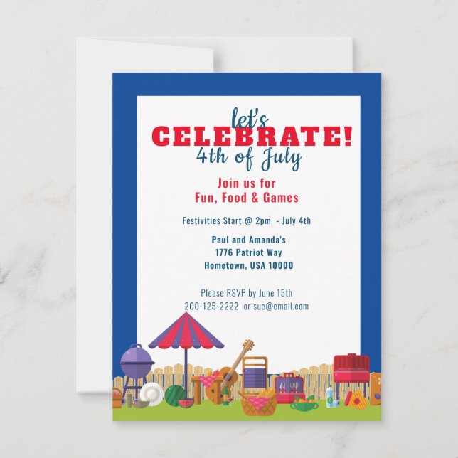 CELEBRATE 4 juli Picnic Inture (Voorkant)