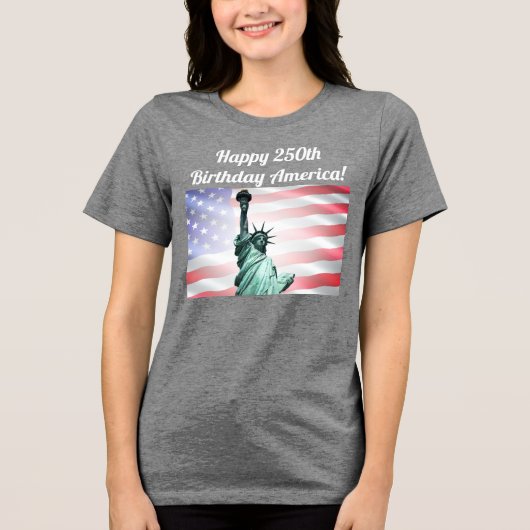 Celebrate America 250 #45 Tri-Blend Shirt (Voorkant)