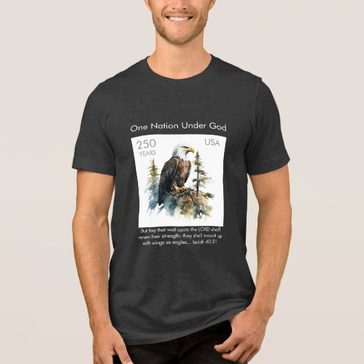 Celebrate America 250 #75 Tri-Blend Shirt (Voorkant)