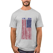 Celebrate America 250 Heren T-shirt met Vlag #2